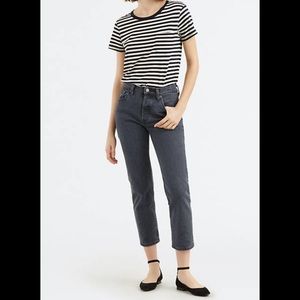 Grey 501 Crop Levi’s Jeans (24w)